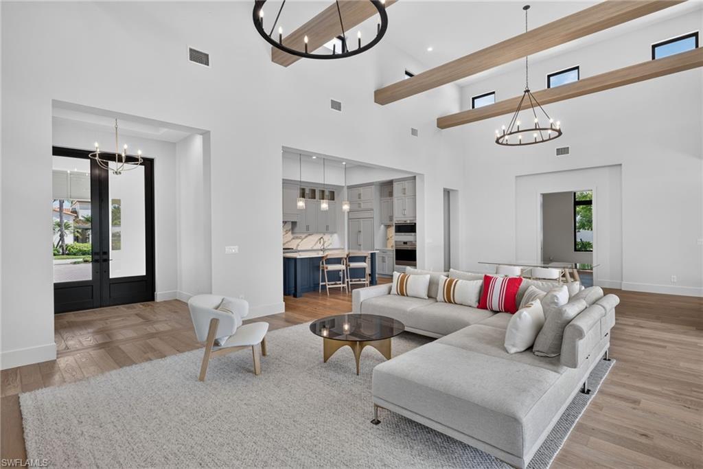Open floor plan layout