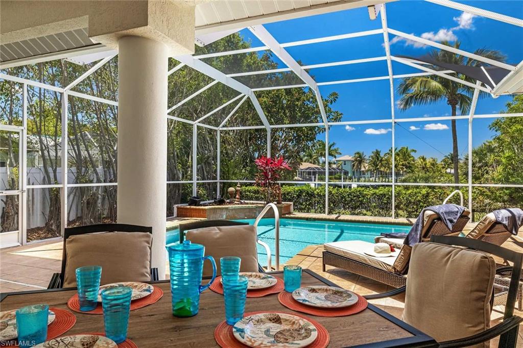 Enjoy your meals poolside