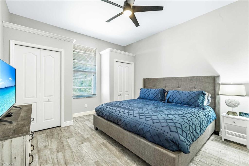Guest bedroom #1 has a king-size bed