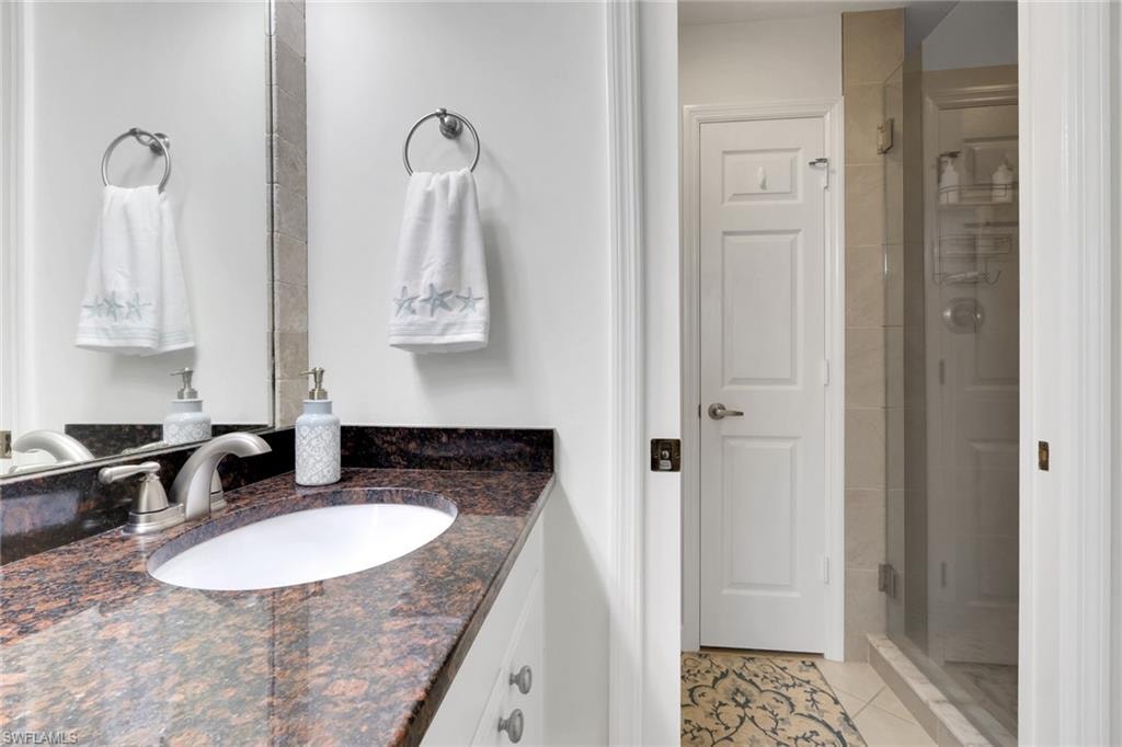 Primary bath with shower