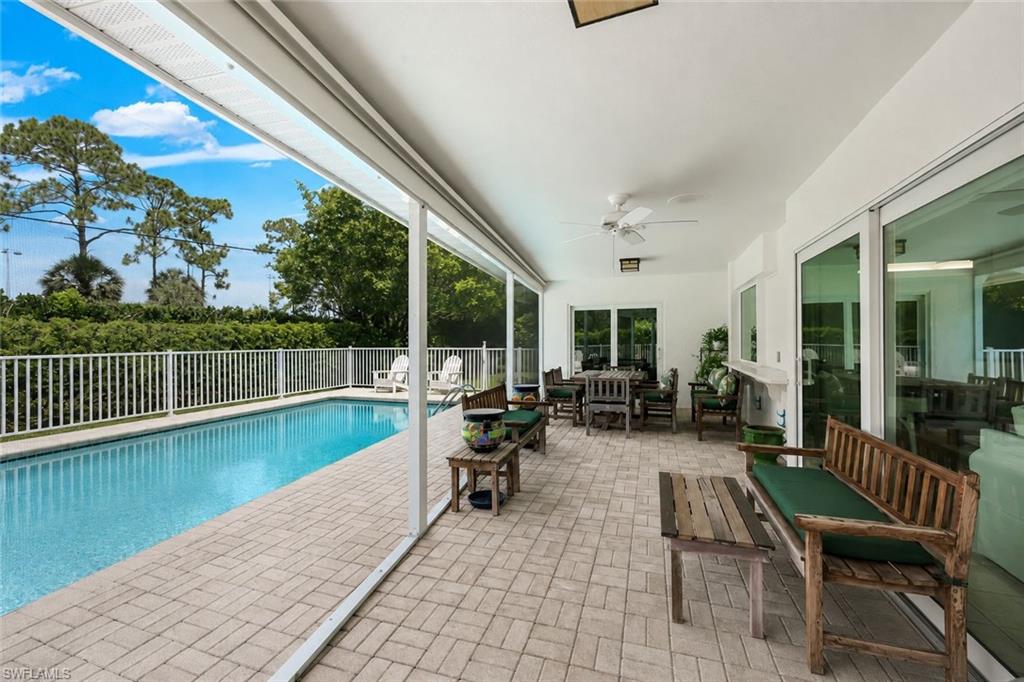 Lanai offers plenty of covered space for entertaining.