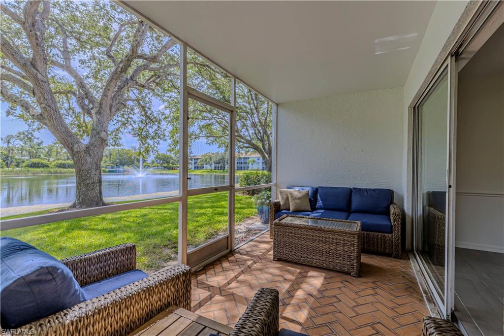 lanai with beautiful views to lake