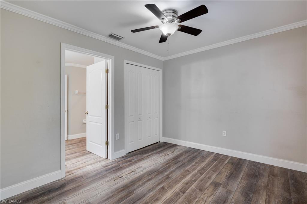 Bedroom connected to bathroom.