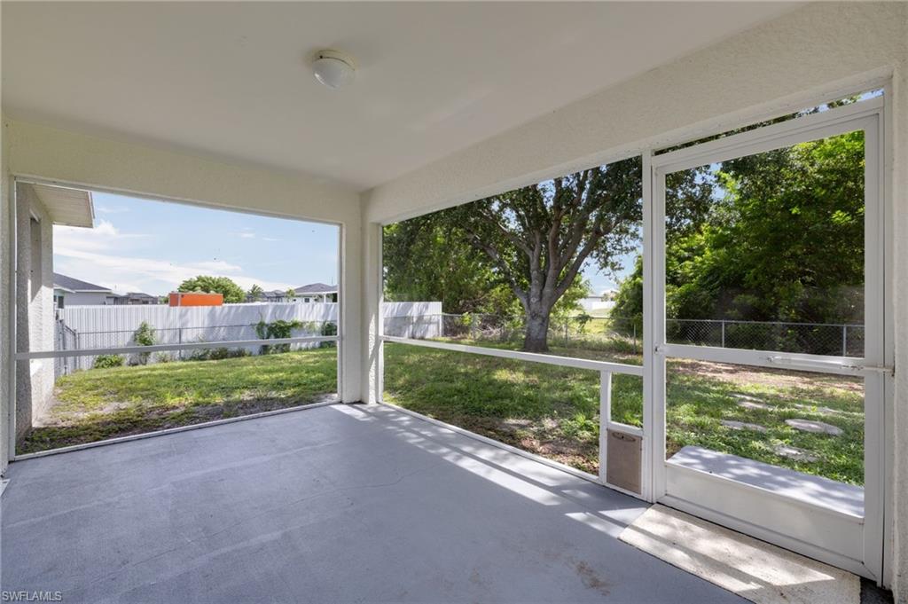 Screened lanai
