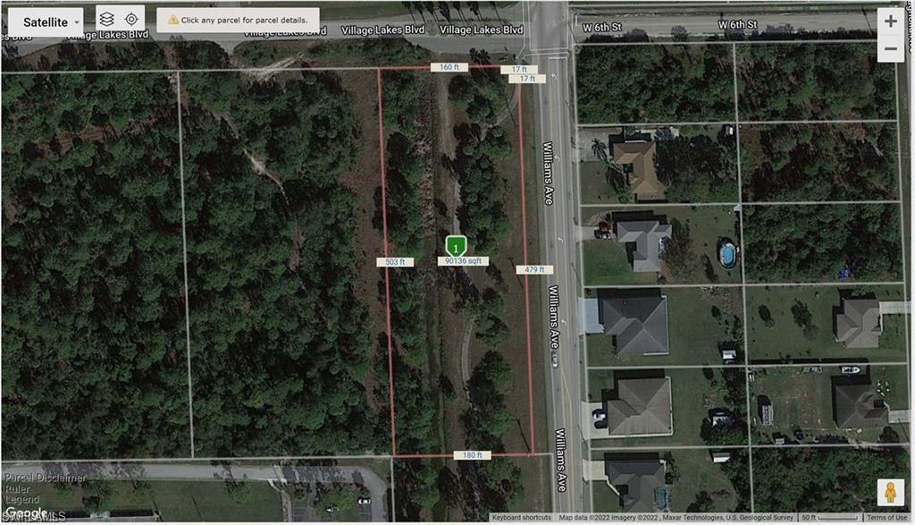 Aerial Parcel Map. Displaying the property boundaries, dimensions, and surrounding land use