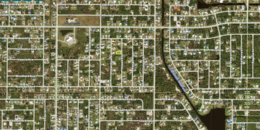 Aerial Property Map. Illustrating the property's location within its geographic area