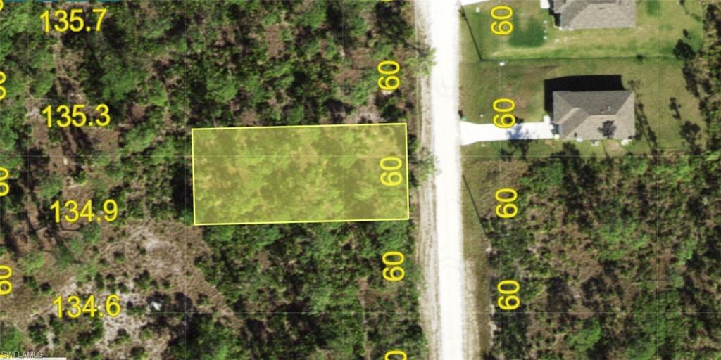Property Survey Map. Displaying the outline and dimensions of the property