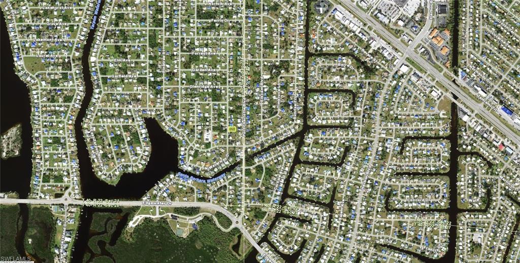 Aerial Survey Map. Illustrating the property's location and surrounding infrastructure