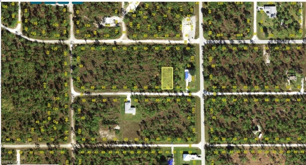 Aerial Plot Map. Displaying the property's boundaries and surrounding parcels with numerical identifiers