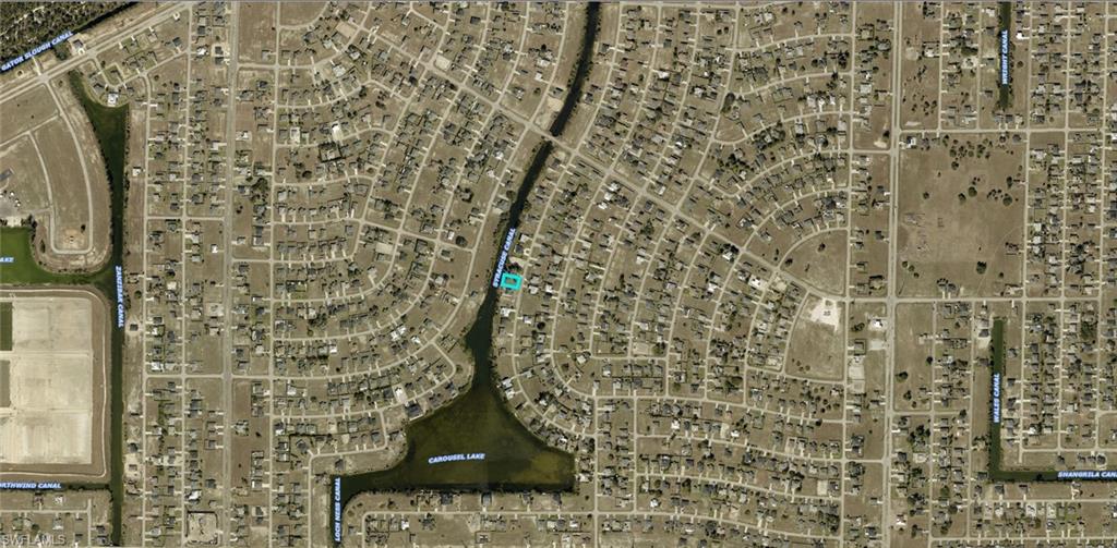 Aerial Map. Displaying the property's location and surrounding geographical features