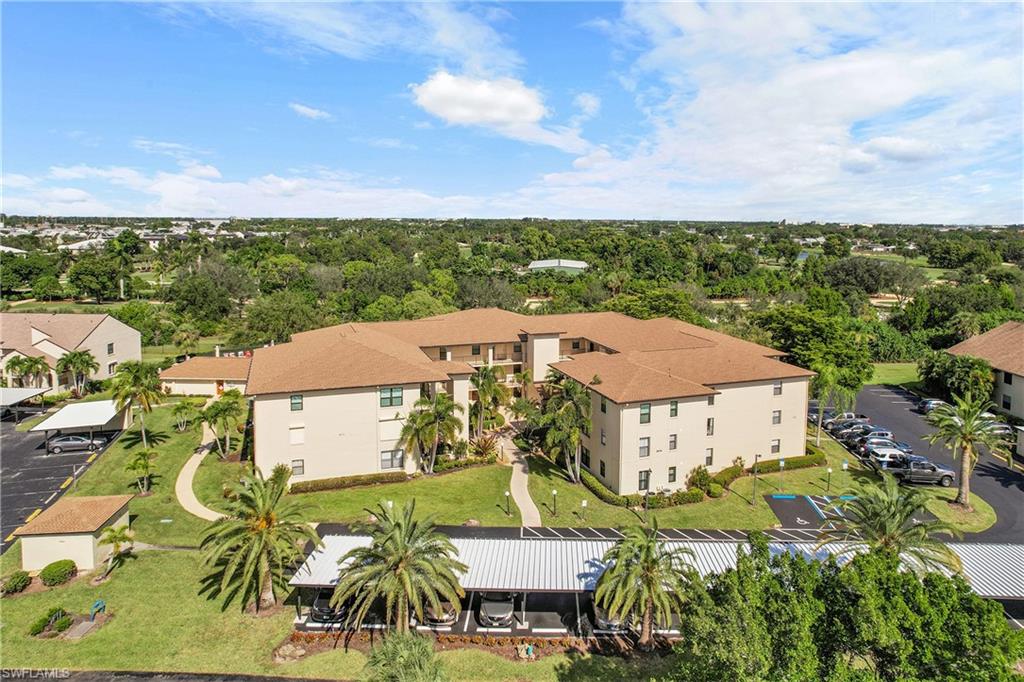 Aerial view of residential area