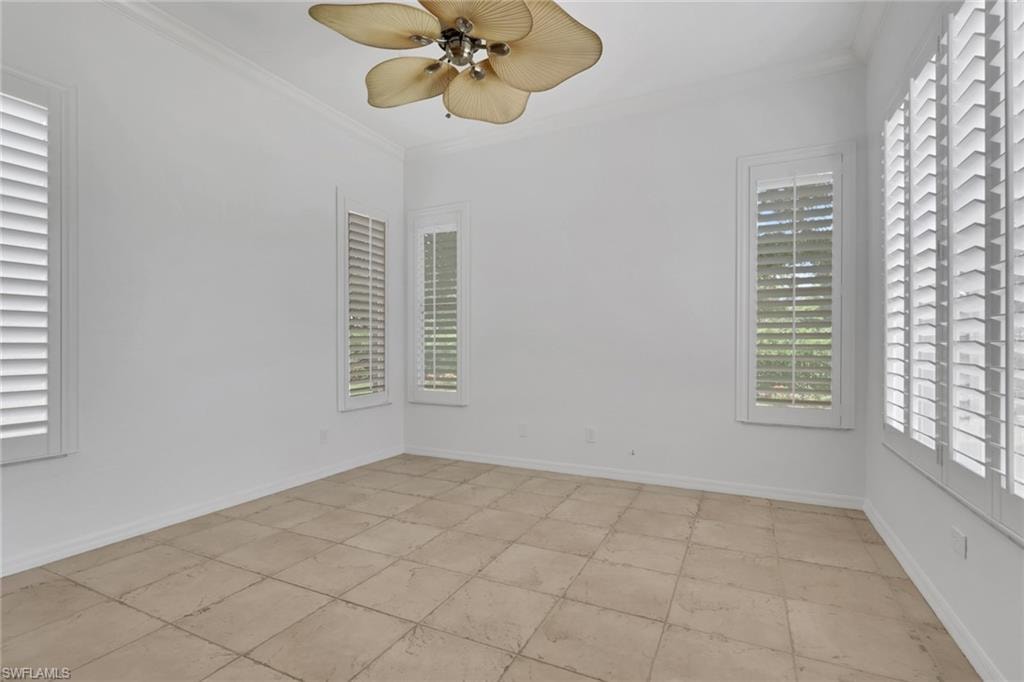 Family room or dining room adjacent to kitchen with garden views
