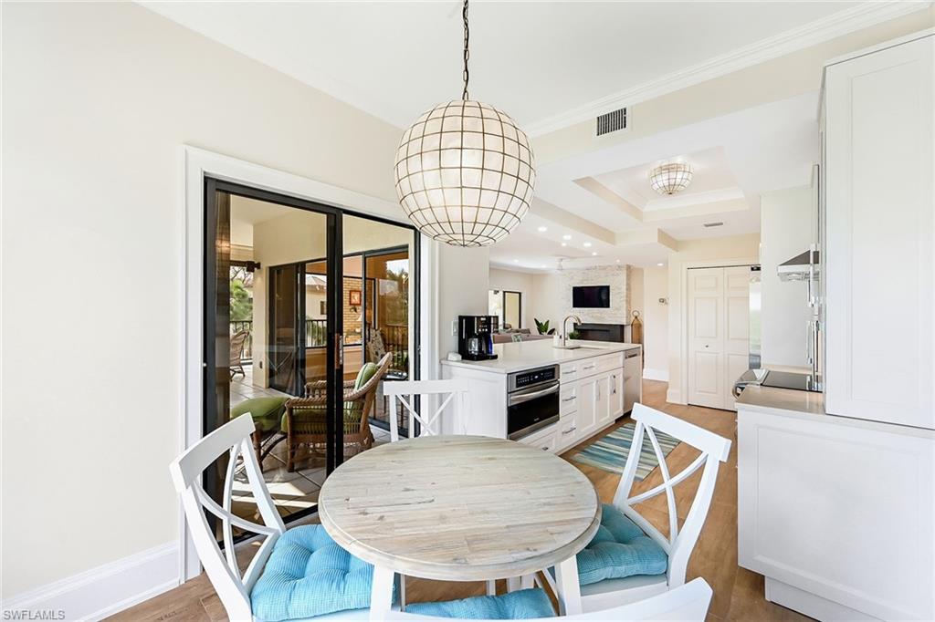 Breakfast Nook opening to screened patio