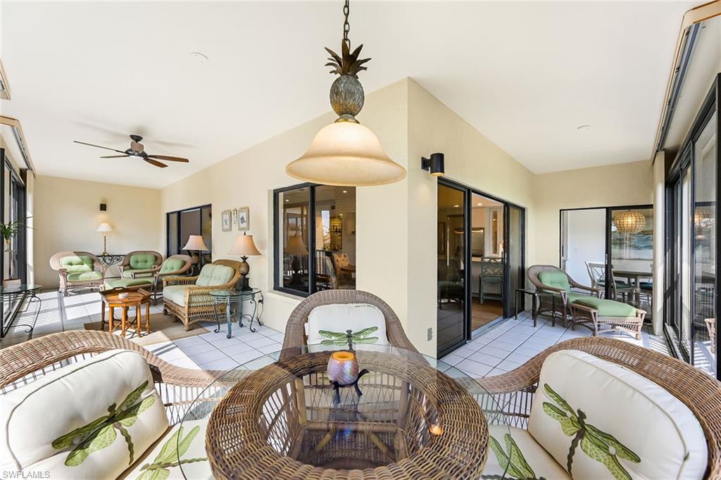 Multiple Seating areas on Screened Lanai