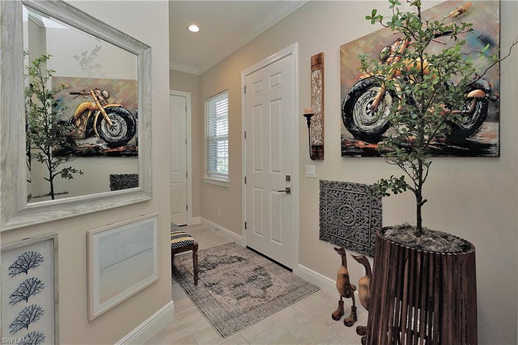 Front entry foyer - coat closet back center of photo