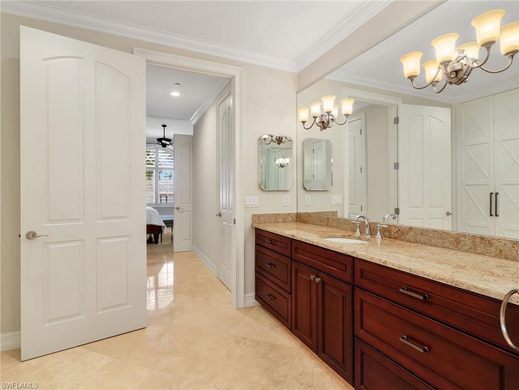 Built in safe in the primary bathroom closet
