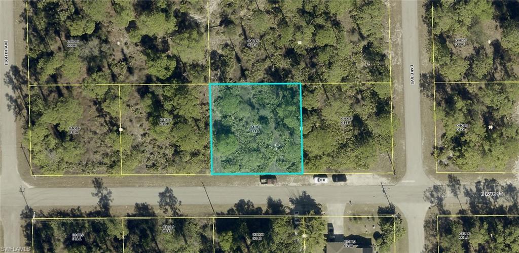Aerial Property Map. Displaying the property's boundaries and surrounding parcels