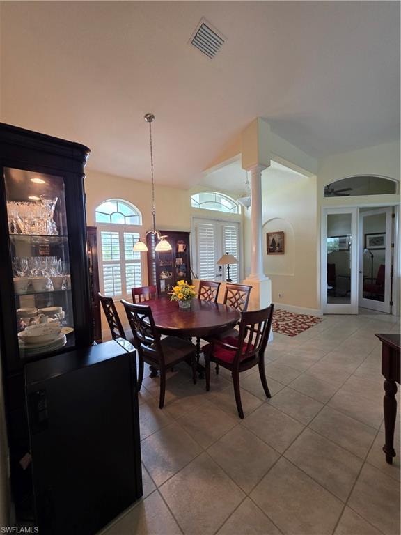 Formal dining area