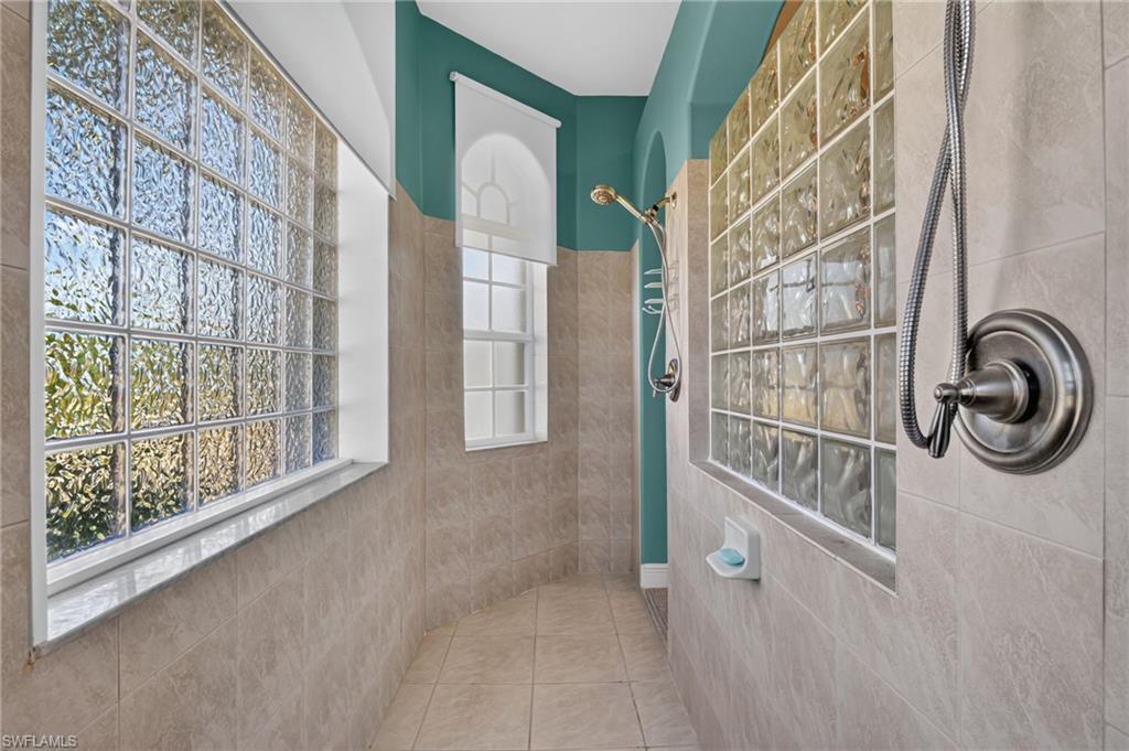 Walk through shower
