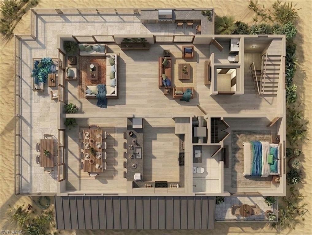 1st Floor - Interior Rendering
