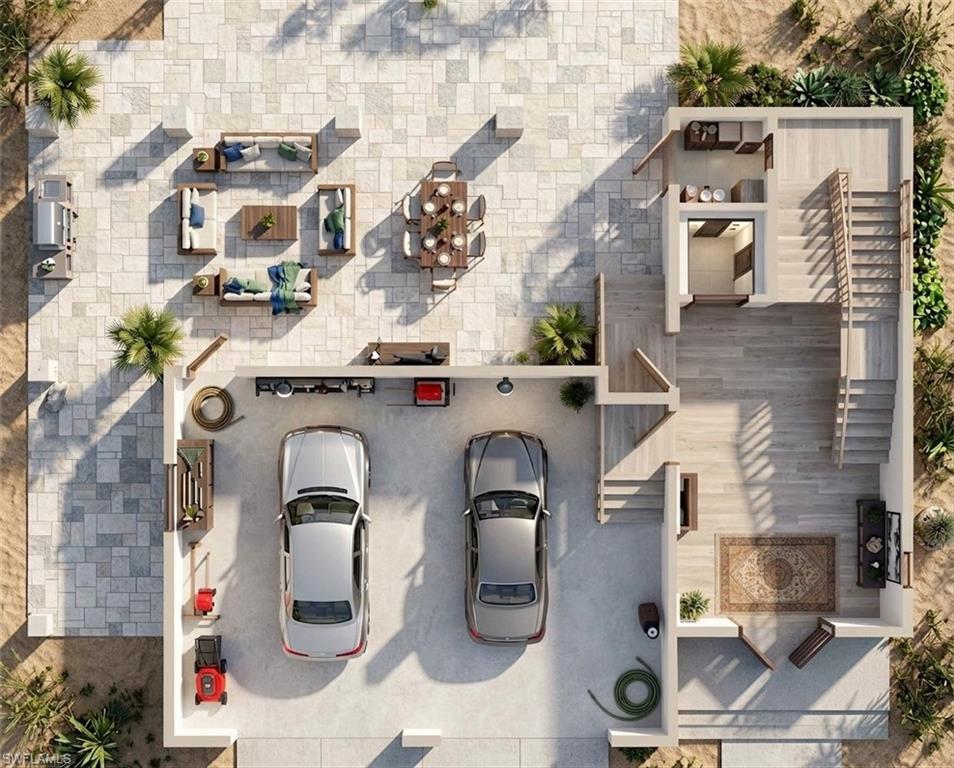Ground Floor - Interior Rendering