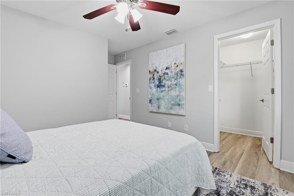 Second bedroom with spacious walk in closet.