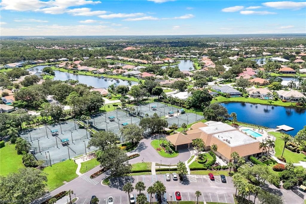 Aerial view of amenity center.