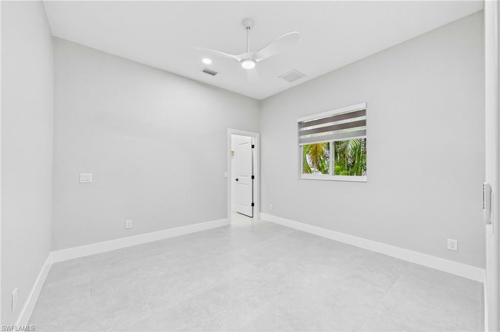 Guest bedroom with walk in closet