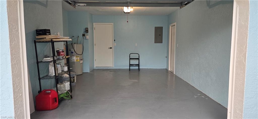 garage with garage door opener