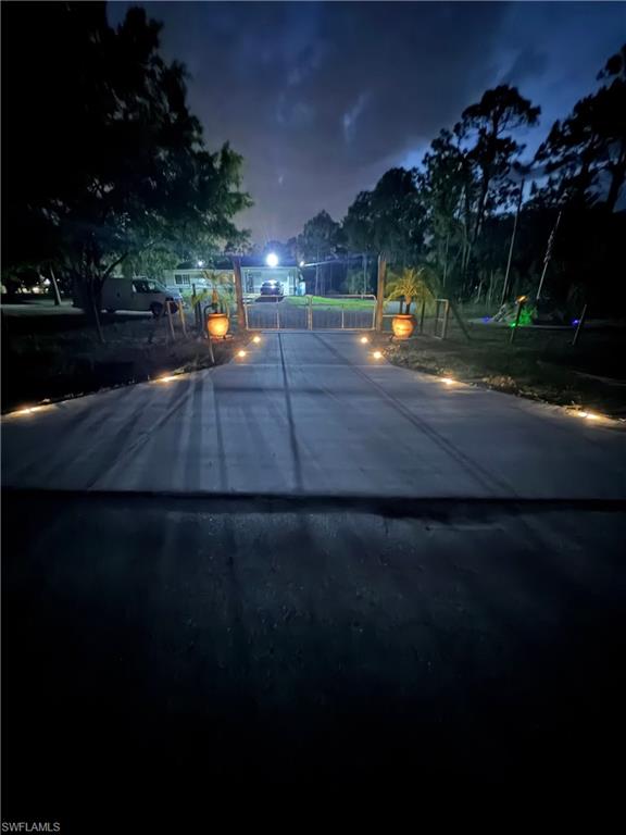 Lighted all over the grounds