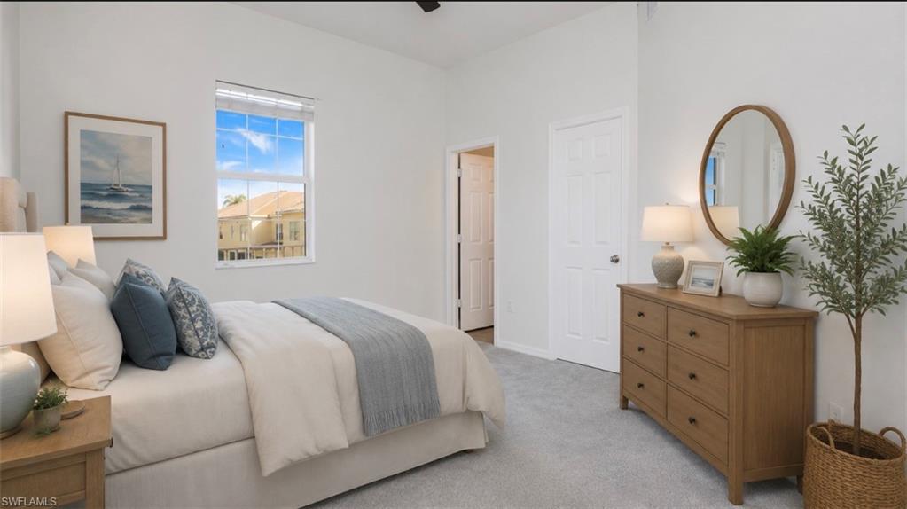 Virtually Staged Guest Bedroom