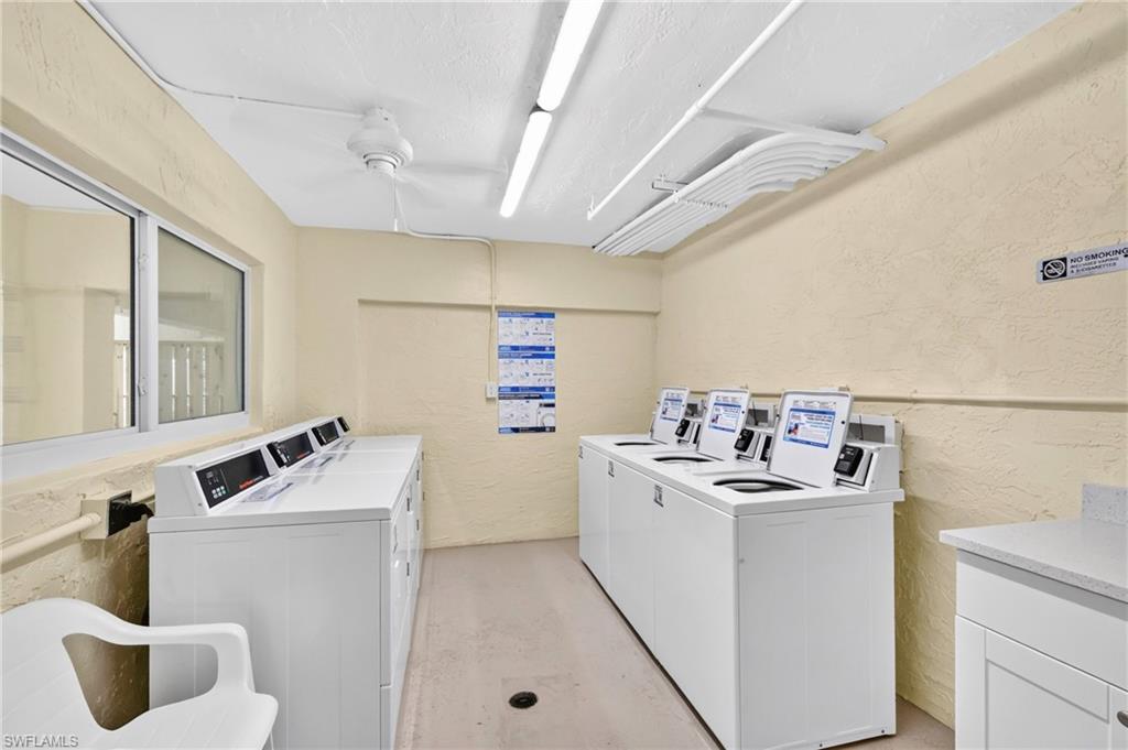 Three washers and dryers. $2/load credit card