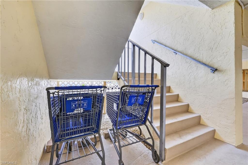 Carts for carrying groceries to condo