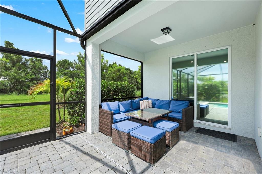 covered lanai area