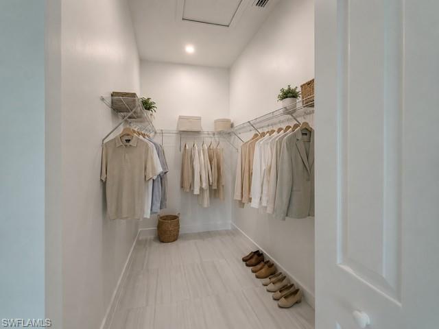 Primary Closet-Large walk-in closet providing excellent storage and organization.