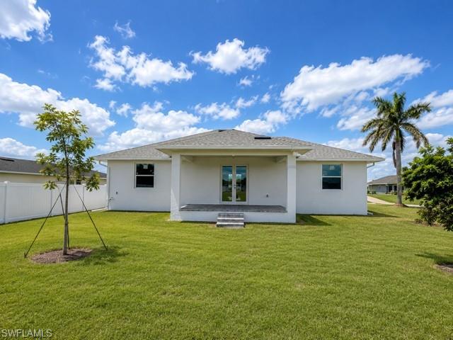 Expansive backyard with plenty of room to add a pool, outdoor kitchen, or garden.