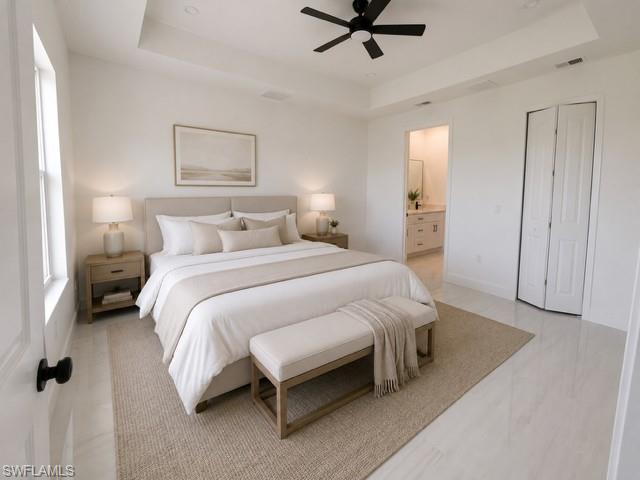 Spacious primary suite with abundant natural light and a relaxing atmosphere.
