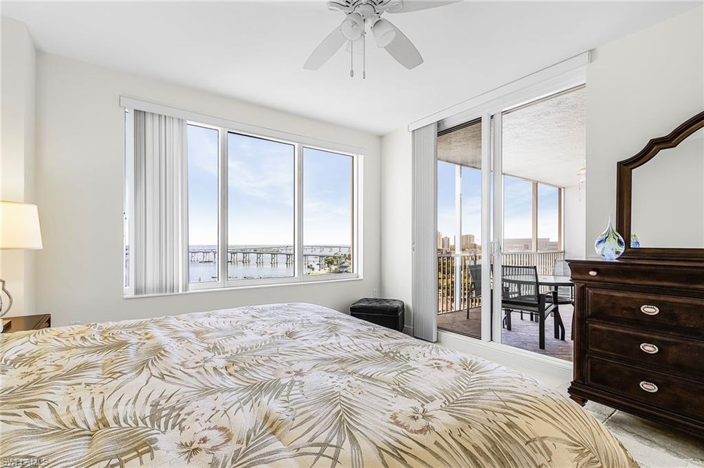 Master Bedroom with slider to balcony