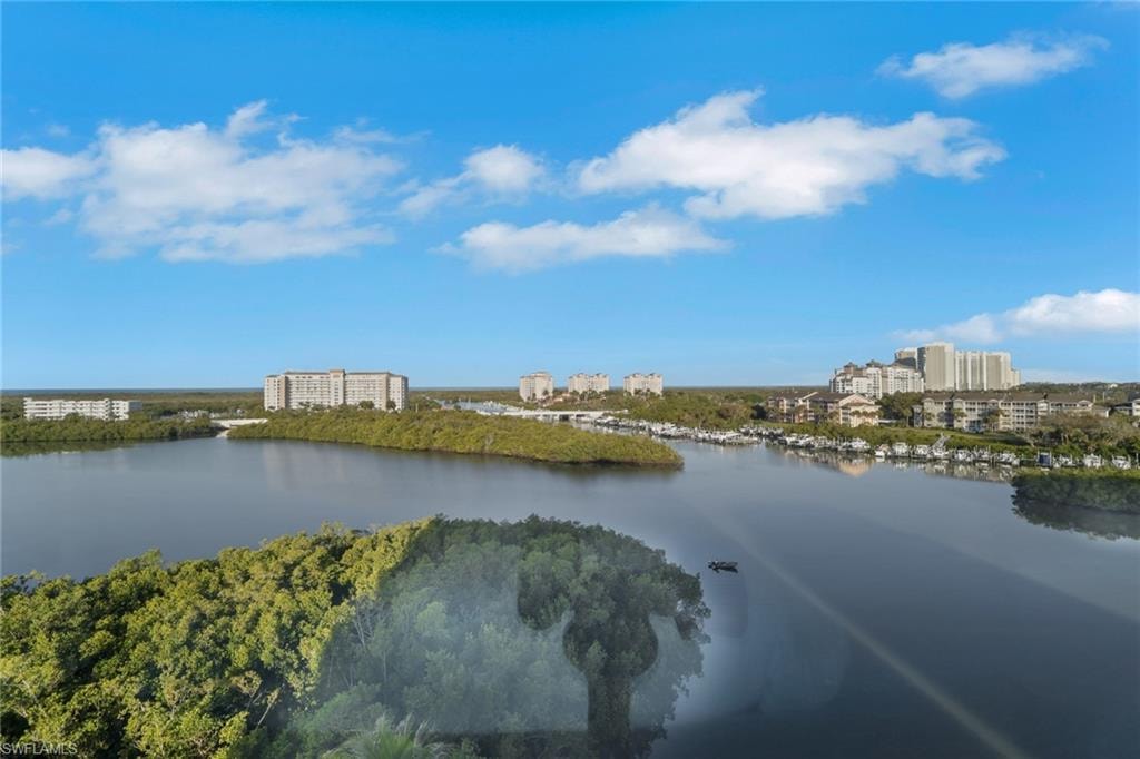 Water view featuring nearby urban area