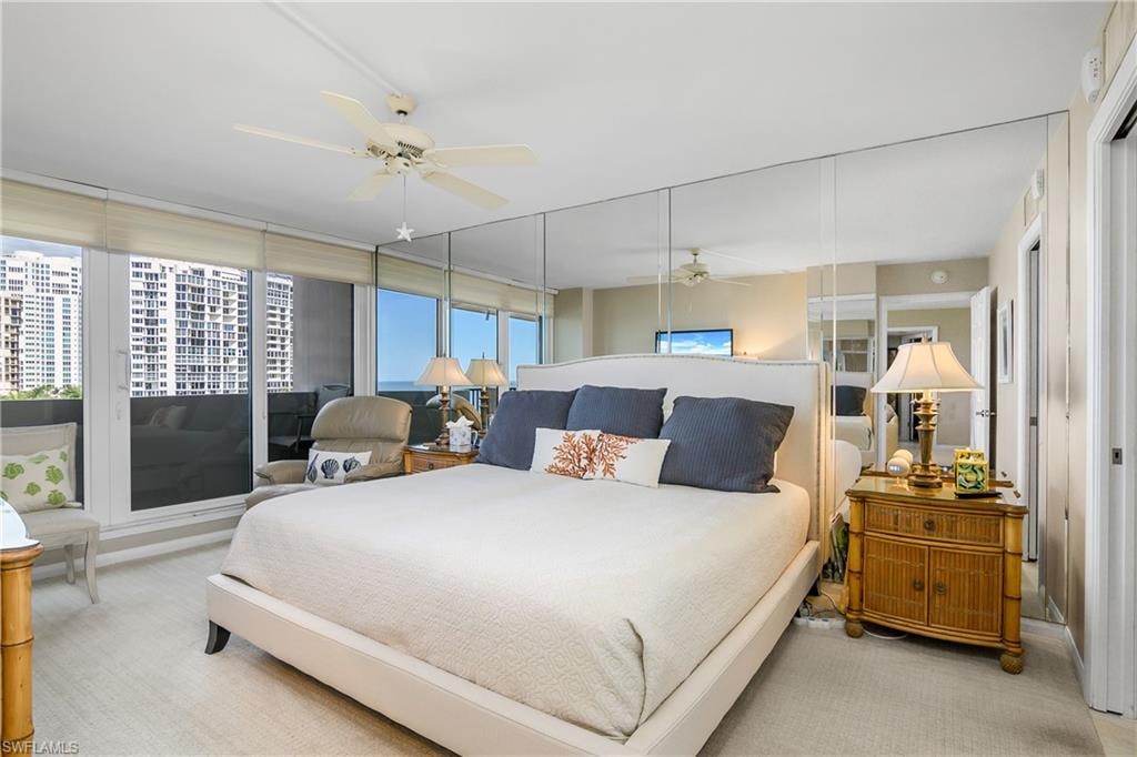 View of carpeted master bedroom