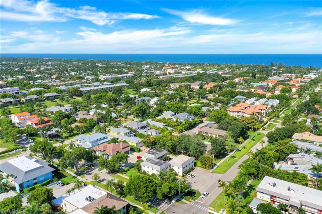 Bird's eye view with a water view of the Gulf of Mexico