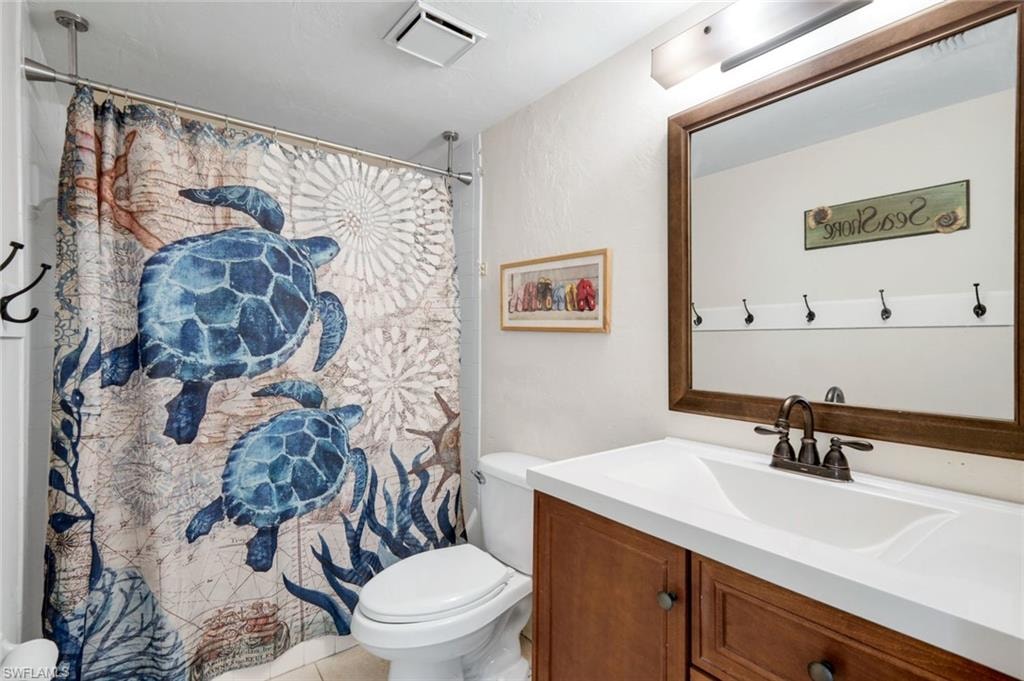Ensuite primary bathroom features a walk-on shower.