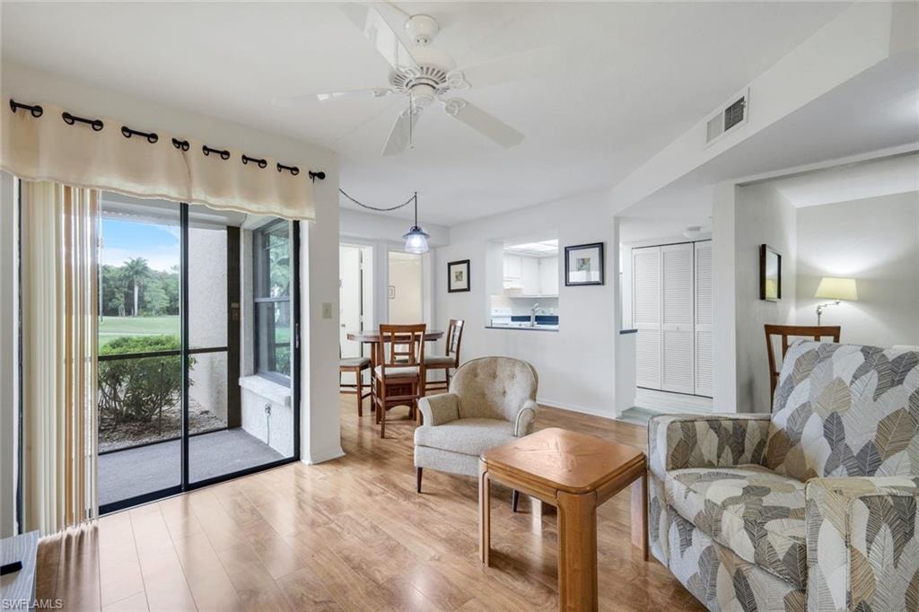 Access there lanai from your living room.