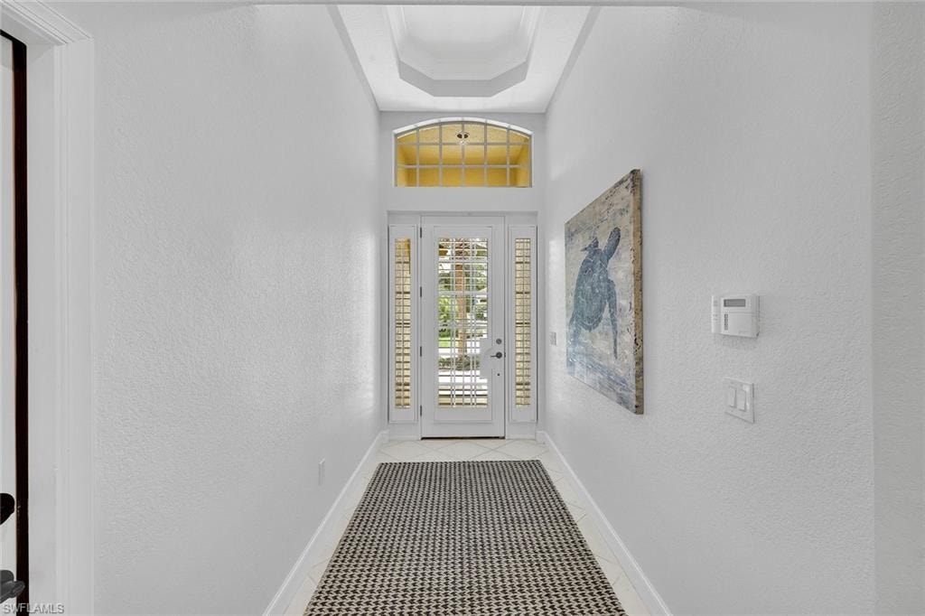 Grand entryway is sure to impress.
