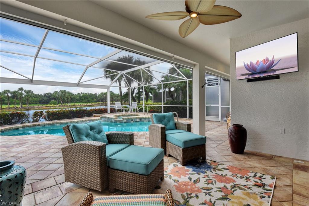 Covered area on the lanai