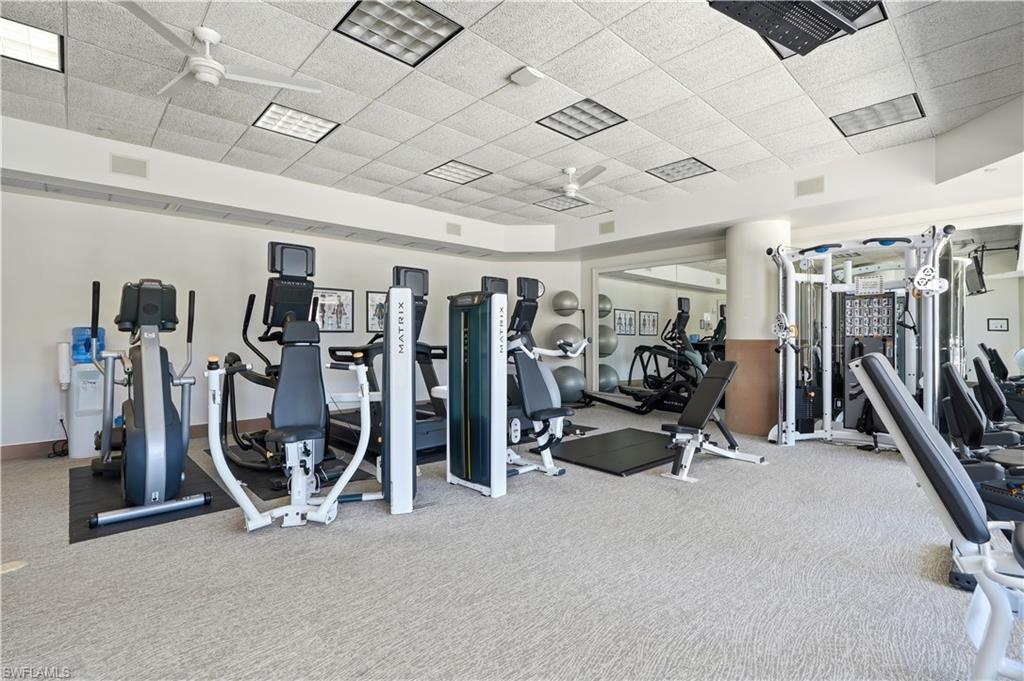 Vistas fitness center is well equipped with cardio and strength training equipment.