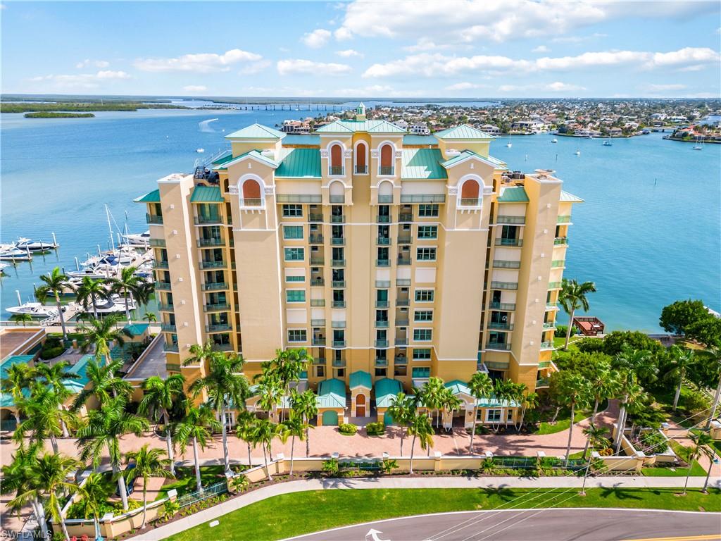The gorgeous Pier 81 Condo tower that Slip D-57 is located behind giving it shade throughout the day.