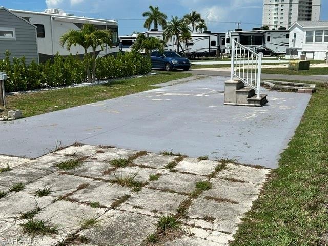 Looking from the right rear of lot