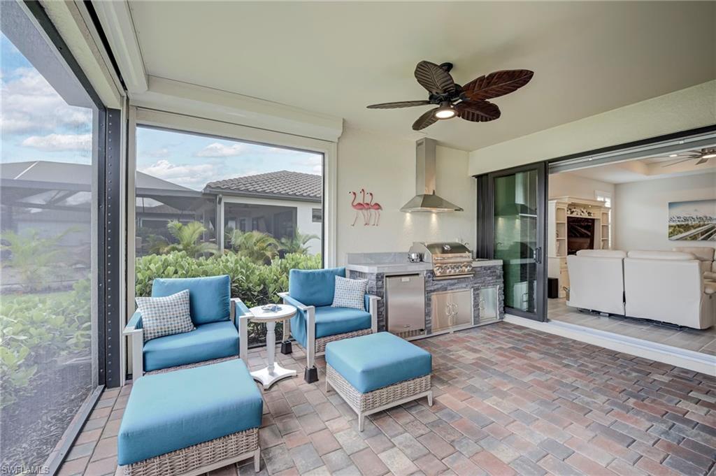 Outdoor Kitchen and storm smart screens