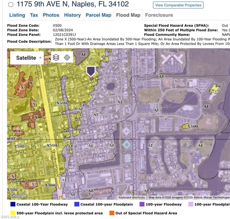 X500 Flood Map